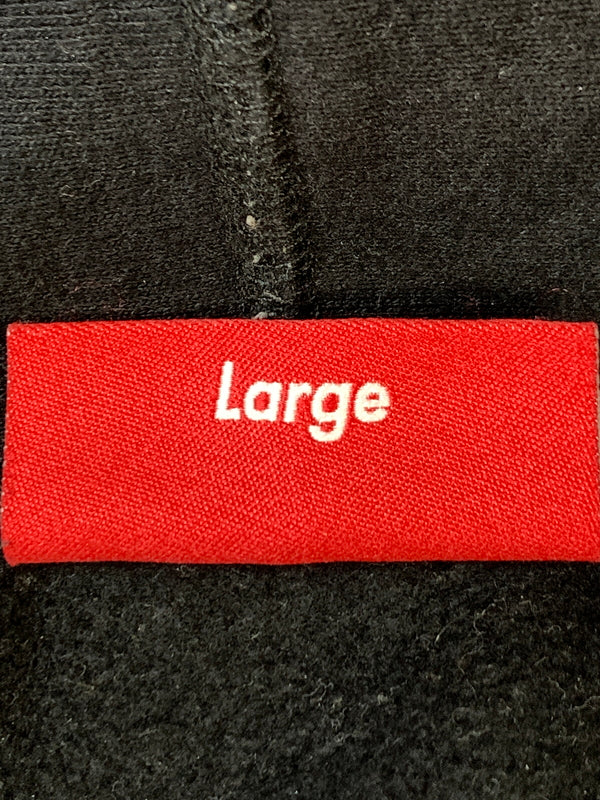 【中古品】【メンズ】 SUPREME シュプリーム 24AW COLLEGIATE SLEEVE HOODED カレッジエイト スリーブ フーデッド パーカー ロングスリーブ フーディ 149-260804-hu-21-min サイズ：L カラー：ブラック 万代Net店
