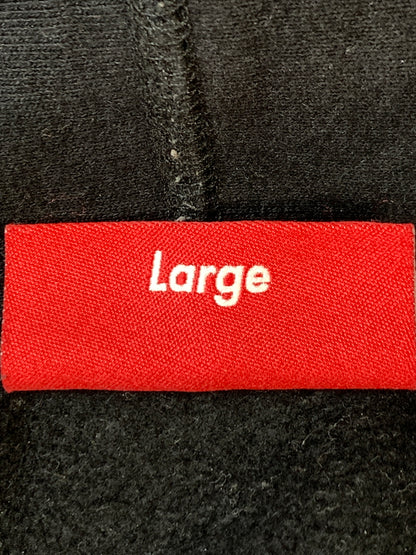 【中古品】【メンズ】 SUPREME シュプリーム 24AW COLLEGIATE SLEEVE HOODED カレッジエイト スリーブ フーデッド パーカー ロングスリーブ フーディ 149-260804-hu-21-min サイズ：L カラー：ブラック 万代Net店