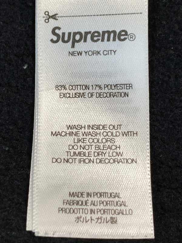【中古品】【メンズ】 SUPREME シュプリーム 24AW COLLEGIATE SLEEVE HOODED カレッジエイト スリーブ フーデッド パーカー ロングスリーブ フーディ 149-260804-hu-21-min サイズ：L カラー：ブラック 万代Net店