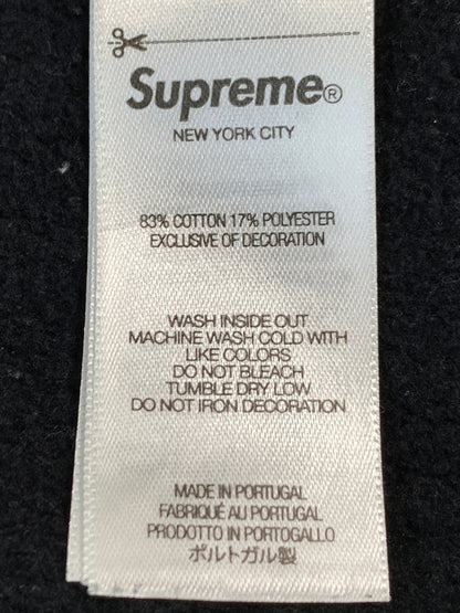 【中古品】【メンズ】 SUPREME シュプリーム 24AW COLLEGIATE SLEEVE HOODED カレッジエイト スリーブ フーデッド パーカー ロングスリーブ フーディ 149-260804-hu-21-min サイズ：L カラー：ブラック 万代Net店