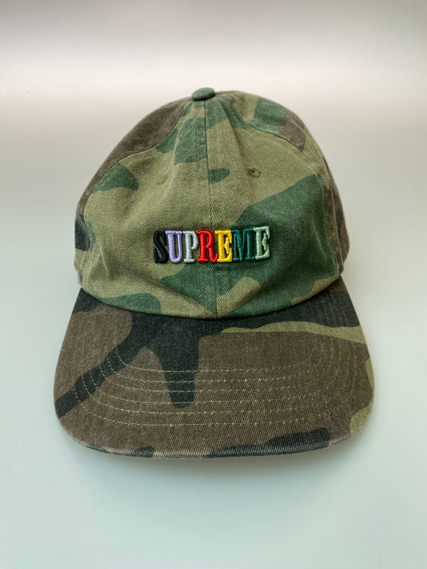 【中古品】【メンズ】 SUPREME シュプリーム PIGMENT DYE 6ｰPANEL CAP キャップ 帽子 185-260729-AS-66-min サイズ：ONE SIZE(58cm) カラー：カモフラージュ 万代Net店