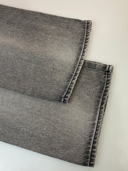 【中古品】【メンズ】 GRAPHPAPER グラフペーパー SELVAGE DENIM FIVE POCKET WIDE STRAIGHT PANTS GU251-40184LB セルビッチ デニム ファイブ ポケット ワイド ストレート パンツ ボトムス 151-260804-yn-08-min サイズ：1 カラー：グレー 万代Net店