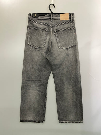 【中古品】【メンズ】 GRAPHPAPER グラフペーパー SELVAGE DENIM FIVE POCKET WIDE STRAIGHT PANTS GU251-40184LB セルビッチ デニム ファイブ ポケット ワイド ストレート パンツ ボトムス 151-260804-yn-08-min サイズ：1 カラー：グレー 万代Net店