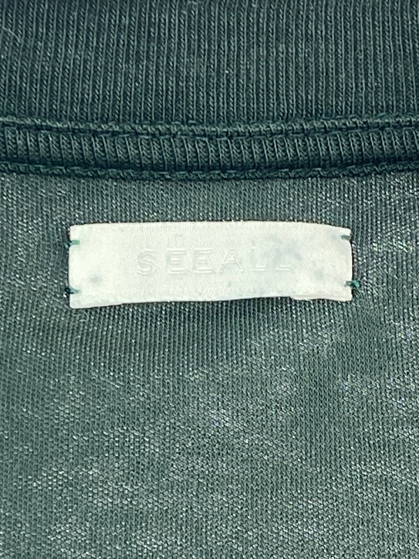 【中古品】【メンズ】 SEEALL シーオール SS TEE 半袖Tシャツ メンズ トップス ショートスリーブ 140-260731-em-03-min サイズ：2 カラー：グリーン 万代Net店