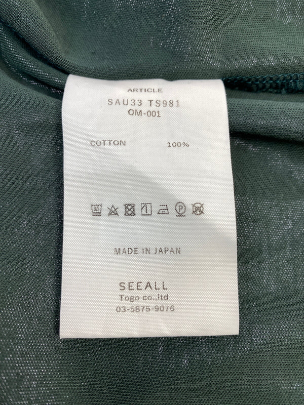 【中古品】【メンズ】 SEEALL シーオール SS TEE 半袖Tシャツ メンズ トップス ショートスリーブ 140-260731-em-03-min サイズ：2 カラー：グリーン 万代Net店