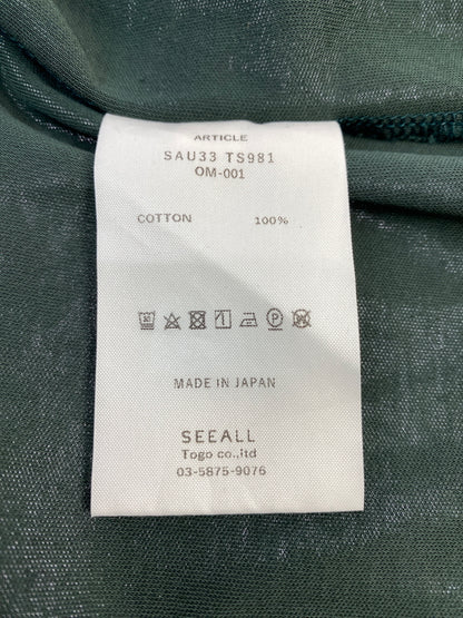 【中古品】【メンズ】 SEEALL シーオール SS TEE 半袖Tシャツ メンズ トップス ショートスリーブ 140-260731-em-03-min サイズ：2 カラー：グリーン 万代Net店