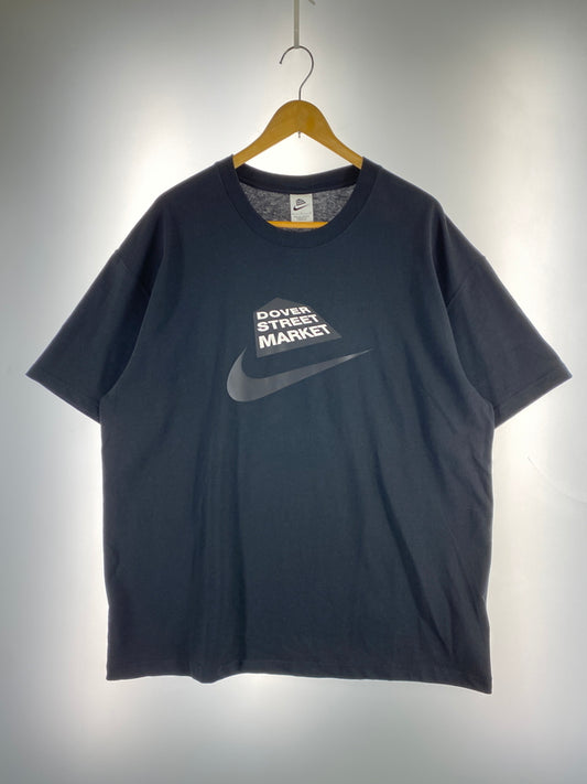 【中古品】【メンズ】 NIKE ナイキ × DOVER STREET MARKET ナイキ・バイ ドーバー ストリート マーケット LOGO TEE 半袖 ロゴ Tシャツ メンズ トップス 140-260731-em-04-min サイズ：Ｌ カラー：ブラック 万代Net店
