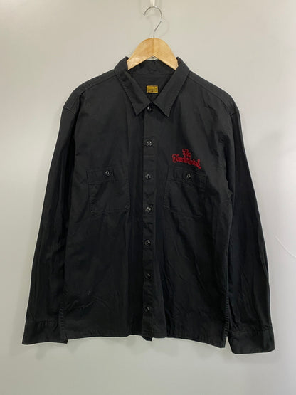 【中古品】【メンズ】 TENDERLOIN テンダーロイン WORKSHIRT ステッチワークシャツ 長袖シャツ トップス 142-260731-yn-37-min サイズ：L カラー：ブラック 万代Net店