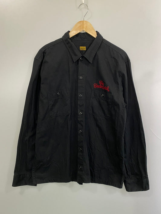 【中古品】【メンズ】 TENDERLOIN テンダーロイン WORKSHIRT ステッチワークシャツ 長袖シャツ トップス 142-260731-yn-37-min サイズ：L カラー：ブラック 万代Net店