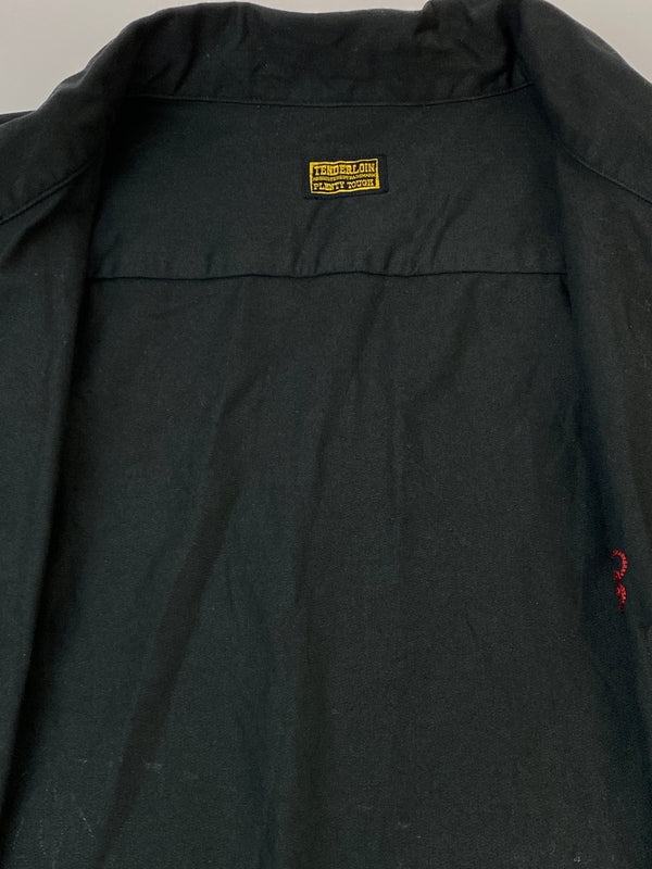 【中古品】【メンズ】 TENDERLOIN テンダーロイン WORKSHIRT ステッチワークシャツ 長袖シャツ トップス 142-260731-yn-37-min サイズ：L カラー：ブラック 万代Net店
