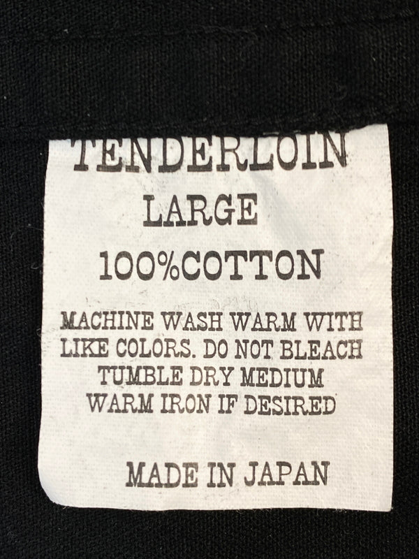 【中古品】【メンズ】 TENDERLOIN テンダーロイン WORKSHIRT ステッチワークシャツ 長袖シャツ トップス 142-260731-yn-37-min サイズ：L カラー：ブラック 万代Net店