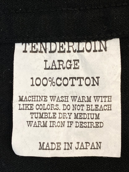 【中古品】【メンズ】 TENDERLOIN テンダーロイン WORKSHIRT ステッチワークシャツ 長袖シャツ トップス 142-260731-yn-37-min サイズ：L カラー：ブラック 万代Net店