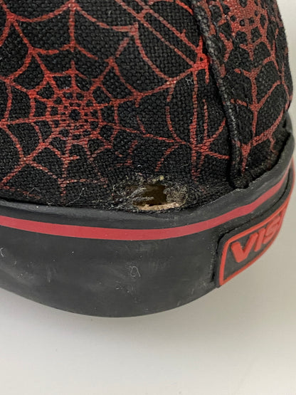 【現状渡し品】【メンズ】 VISION STREET WEAR ヴィジョン ストリート ウェア SPIDER WEB SNEAKERS 80'S スパイダー ウエブ スニーカーズ メンズ 靴 80年代 シューレース欠品 162-260731-em-80-min サイズ：US9 カラー：ブラック/レッド 万代Net店