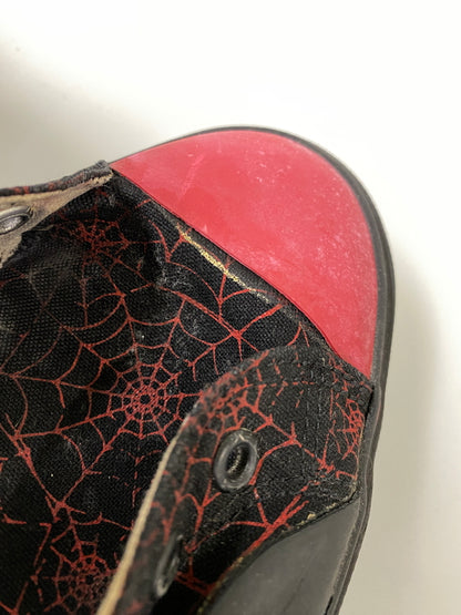 【現状渡し品】【メンズ】 VISION STREET WEAR ヴィジョン ストリート ウェア SPIDER WEB SNEAKERS 80'S スパイダー ウエブ スニーカーズ メンズ 靴 80年代 シューレース欠品 162-260731-em-80-min サイズ：US9 カラー：ブラック/レッド 万代Net店
