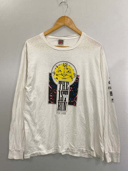 【現状渡し品】【メンズ】 NIKE ナイキ 90's THE 1ST RUN L/S TEE 90年代 ロングスリーブTシャツ 長袖Tシャツ トップス 146-260731-yn-45-min サイズ：L（41-43） カラー：ホワイト 万代Net店