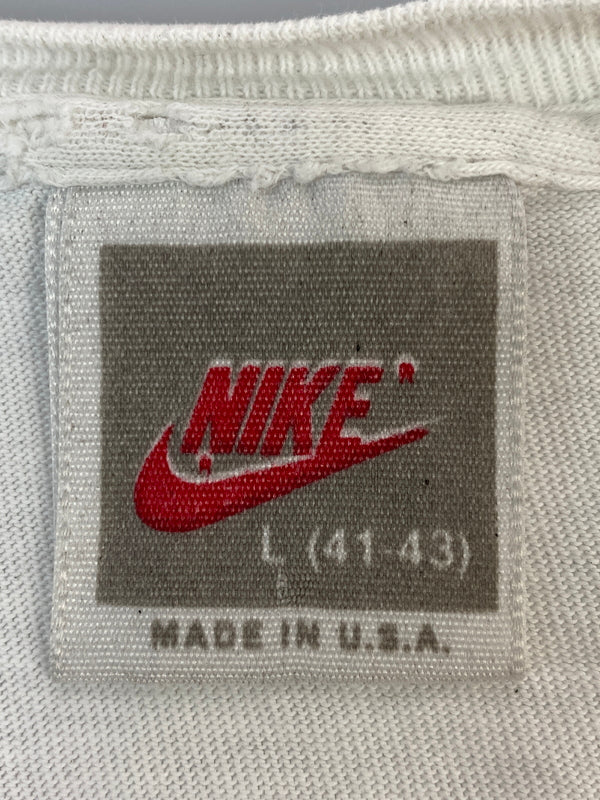 【現状渡し品】【メンズ】 NIKE ナイキ 90's THE 1ST RUN L/S TEE 90年代 ロングスリーブTシャツ 長袖Tシャツ トップス 146-260731-yn-45-min サイズ：L（41-43） カラー：ホワイト 万代Net店
