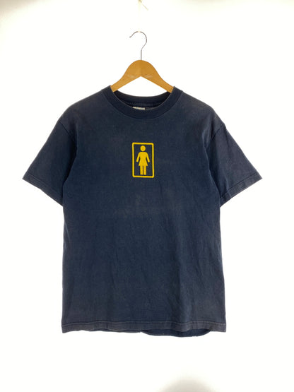 【現状渡し品】【メンズ】 GIRL SKATEBOARDS ガール スケートボード LOGO TEE 90-00'S 半袖 ロゴ Tシャツ 90年代 00年代 メンズ トップス 146-260731-em-21-min サイズ：M カラー：ネイビー 万代Net店