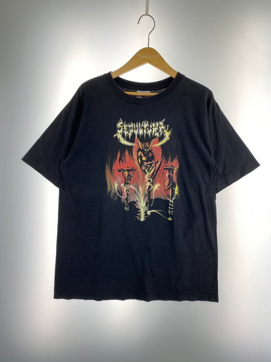 【中古品】【メンズ】 SEPULTURA セパルトゥラ MORBID VISIONS TEE モービッド・ヴィジョン Tシャツ 半袖 メンズ トップス ヘビメタバンド バンドT 146-260731-em-20-min カラー：ブラック 万代Net店
