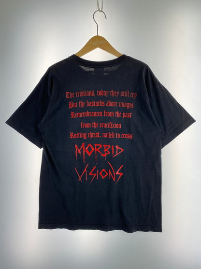 【中古品】【メンズ】 SEPULTURA セパルトゥラ MORBID VISIONS TEE モービッド・ヴィジョン Tシャツ 半袖 メンズ トップス ヘビメタバンド バンドT 146-260731-em-20-min カラー：ブラック 万代Net店