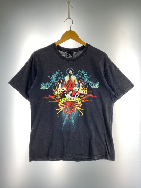 【中古品】【メンズ】 CARLOS SANTANA LOS LONELY BOYS カルロス サンタナ ロス ロンリー ボーイズ 2005 TOUR TEE ツアー Tシャツ 半袖 メンズ トップス 2005年 プリント 146-260731-em-19-min サイズ：M カラー：ブラック 万代Net店