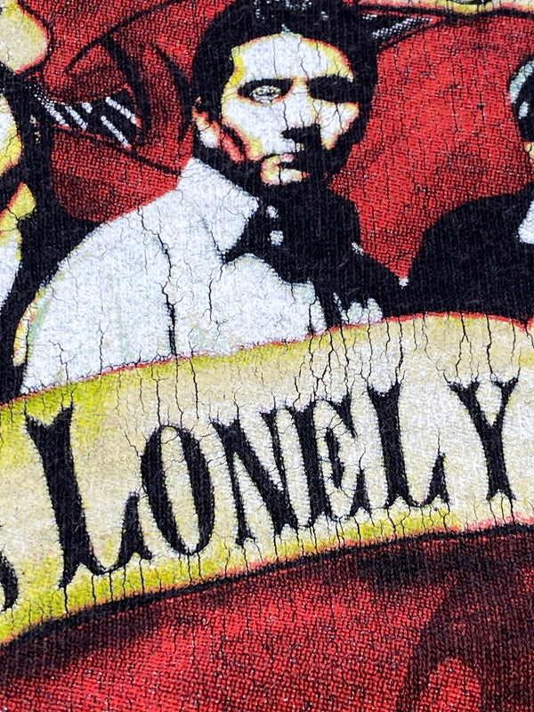 【中古品】【メンズ】 CARLOS SANTANA LOS LONELY BOYS カルロス サンタナ ロス ロンリー ボーイズ 2005 TOUR TEE ツアー Tシャツ 半袖 メンズ トップス 2005年 プリント 146-260731-em-19-min サイズ：M カラー：ブラック 万代Net店