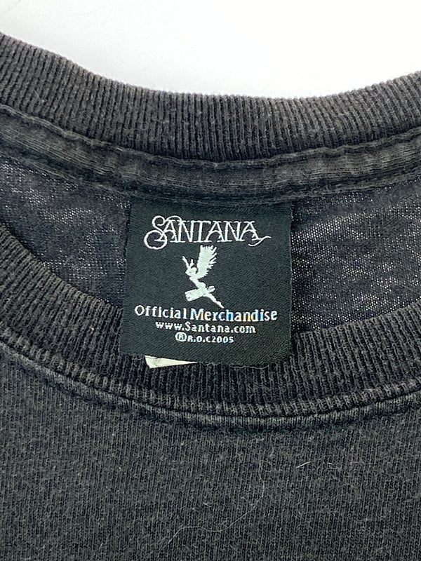 【中古品】【メンズ】 CARLOS SANTANA LOS LONELY BOYS カルロス サンタナ ロス ロンリー ボーイズ 2005 TOUR TEE ツアー Tシャツ 半袖 メンズ トップス 2005年 プリント 146-260731-em-19-min サイズ：M カラー：ブラック 万代Net店