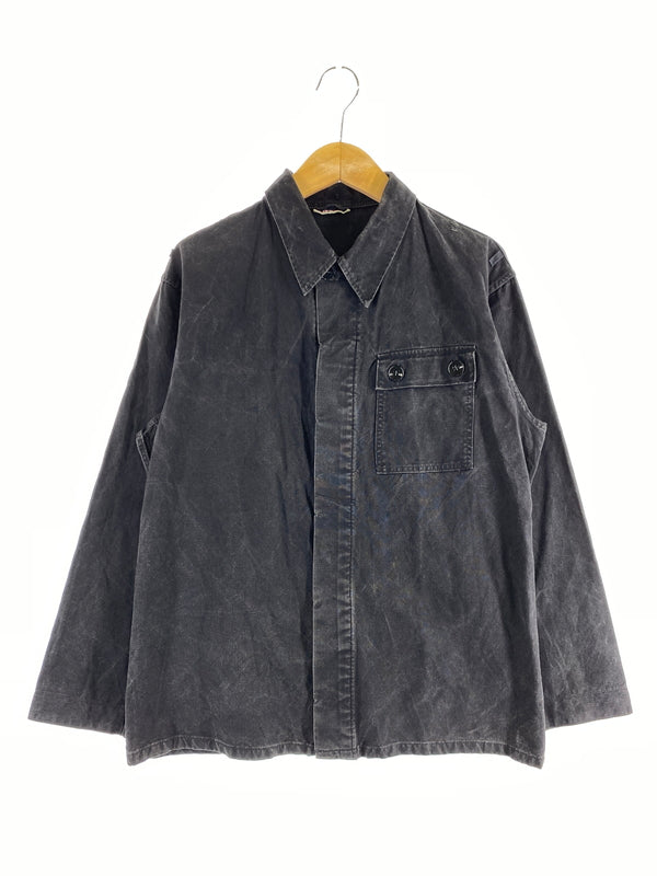 【中古品】【メンズ】 ドイツ軍 WORK SHIRT ワークシャツ メンズ トップス 長袖 ミリタリー 作業用 制服用 146-260731-em-22-min カラー：インディゴブラック 万代Net店