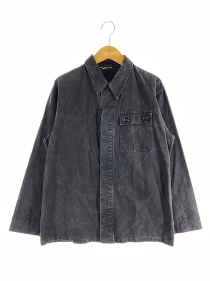 【中古品】【メンズ】 ドイツ軍 WORK SHIRT ワークシャツ メンズ トップス 長袖 ミリタリー 作業用 制服用 146-260731-em-22-min カラー：インディゴブラック 万代Net店