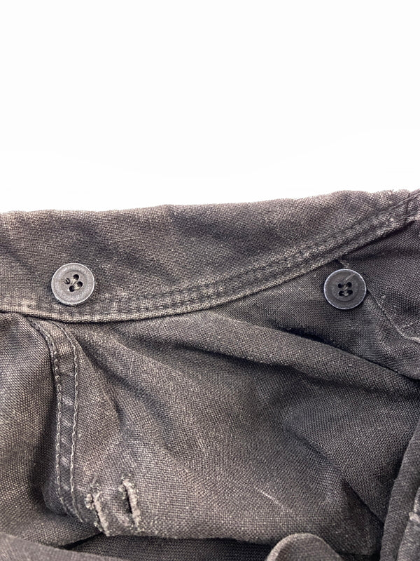 【中古品】【メンズ】 ドイツ軍 WORK SHIRT ワークシャツ メンズ トップス 長袖 ミリタリー 作業用 制服用 146-260731-em-22-min カラー：インディゴブラック 万代Net店