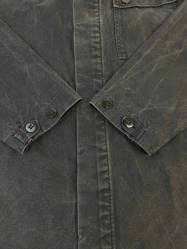 【中古品】【メンズ】 ドイツ軍 WORK SHIRT ワークシャツ メンズ トップス 長袖 ミリタリー 作業用 制服用 146-260731-em-22-min カラー：インディゴブラック 万代Net店