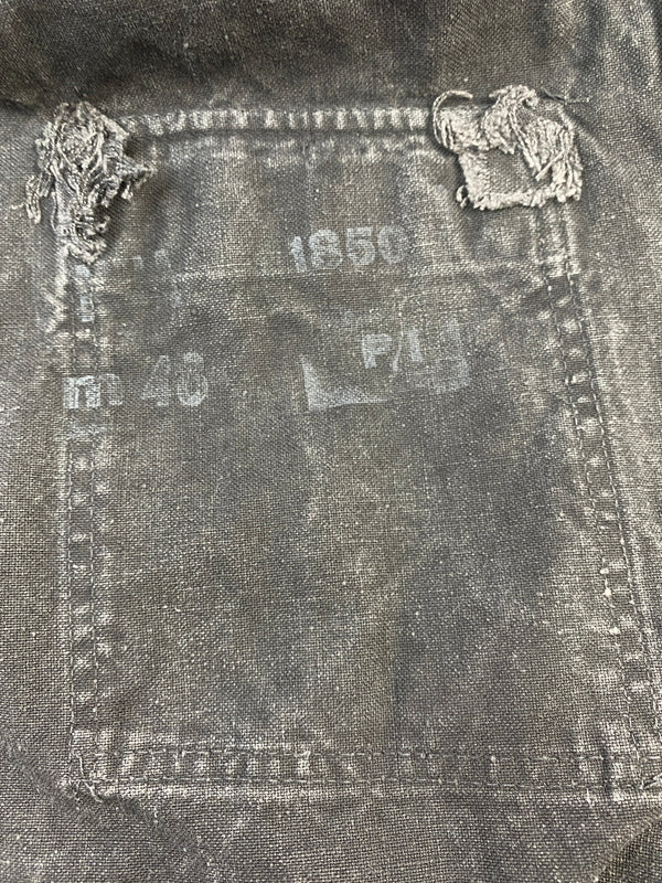 【中古品】【メンズ】 ドイツ軍 WORK SHIRT ワークシャツ メンズ トップス 長袖 ミリタリー 作業用 制服用 146-260731-em-22-min カラー：インディゴブラック 万代Net店