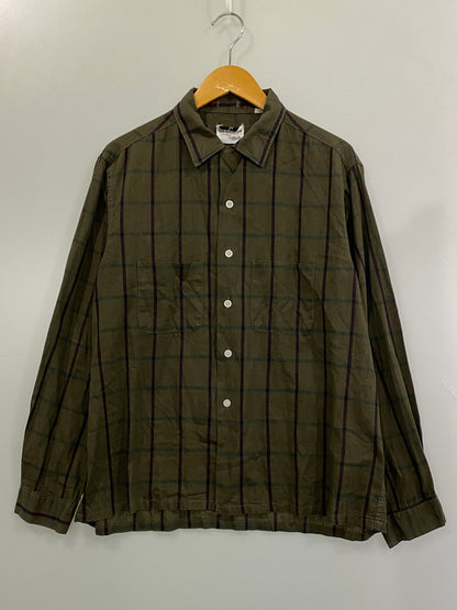 【中古品】【メンズ】 SIR WILLIAM サーウィリアム 60's CHECK SHIRT 60年代 チェックシャツ 長袖シャツ トップス 146-260731-yn-44-min サイズ：L 16-16 1/2 カラー：ダークオリーブ 万代Net店