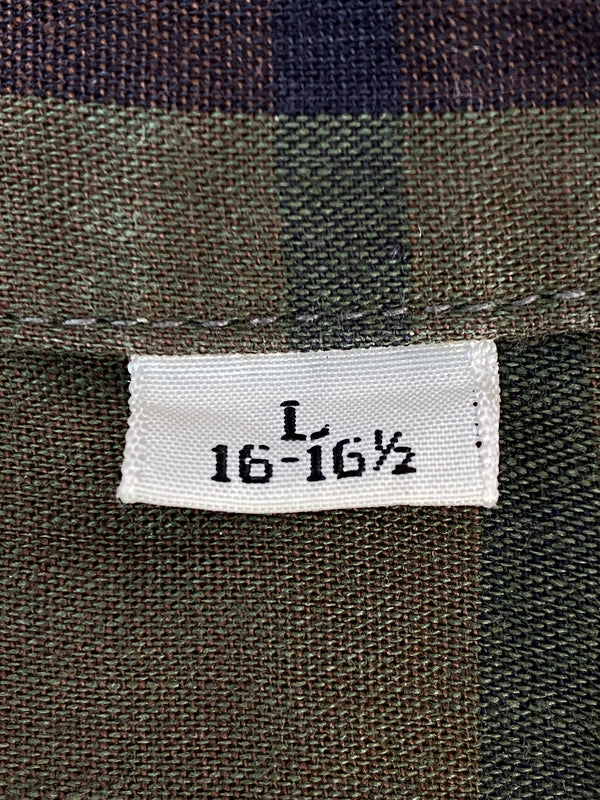【中古品】【メンズ】 SIR WILLIAM サーウィリアム 60's CHECK SHIRT 60年代 チェックシャツ 長袖シャツ トップス 146-260731-yn-44-min サイズ：L 16-16 1/2 カラー：ダークオリーブ 万代Net店