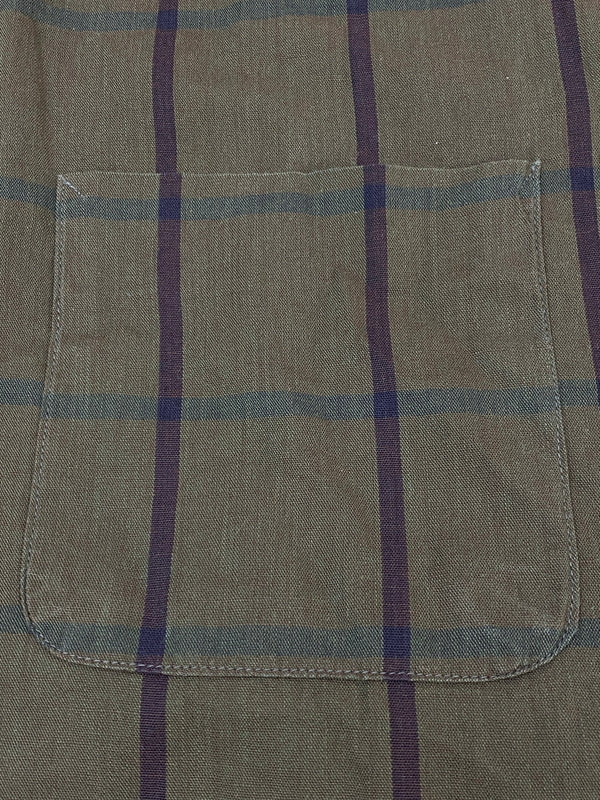 【中古品】【メンズ】 SIR WILLIAM サーウィリアム 60's CHECK SHIRT 60年代 チェックシャツ 長袖シャツ トップス 146-260731-yn-44-min サイズ：L 16-16 1/2 カラー：ダークオリーブ 万代Net店