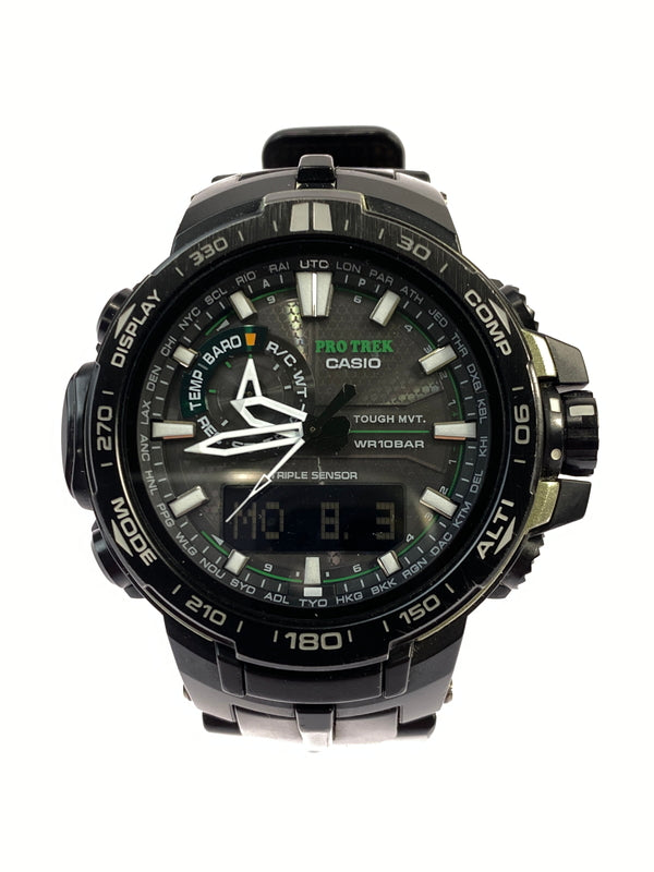 【中古品】【メンズ】 CASIO カシオ PRO TREK PRW-6000Y-1AJF プロトレック デジタル ソーラー 腕時計 197-260806-yn-20-min カラー：ブラック 万代Net店