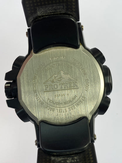 【中古品】【メンズ】 CASIO カシオ PRO TREK PRW-6000Y-1AJF プロトレック デジタル ソーラー 腕時計 197-260806-yn-20-min カラー：ブラック 万代Net店