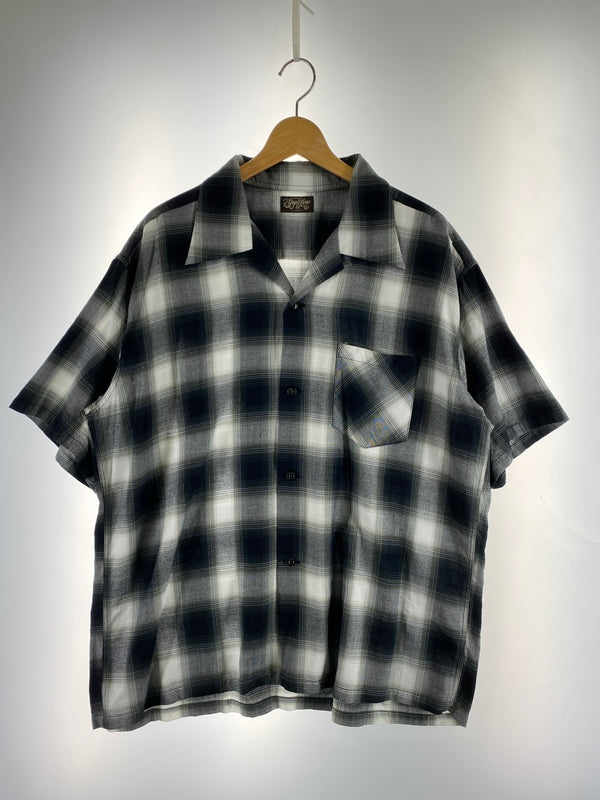 【中古品】【メンズ】 SUGAR CANE シュガーケーン RAYON OMBRE CHECK SS OPEN SHIRT SC39297 レーヨン オンブレ チェック ショートスリーブ オープン シャツ 半袖 メンズ 145-260731-em-10-min サイズ：Ｌ カラー：ブランド/ホワイト 万代Net店
