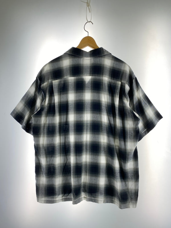 【中古品】【メンズ】 SUGAR CANE シュガーケーン RAYON OMBRE CHECK SS OPEN SHIRT SC39297 レーヨン オンブレ チェック ショートスリーブ オープン シャツ 半袖 メンズ 145-260731-em-10-min サイズ：Ｌ カラー：ブランド/ホワイト 万代Net店