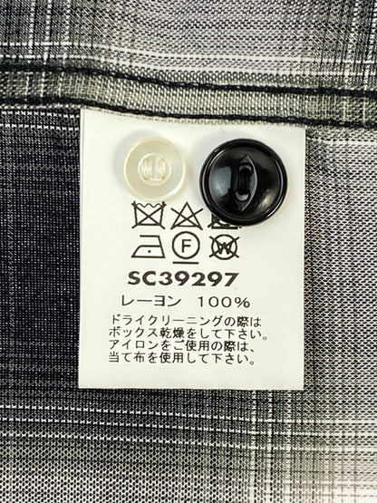 【中古品】【メンズ】 SUGAR CANE シュガーケーン RAYON OMBRE CHECK SS OPEN SHIRT SC39297 レーヨン オンブレ チェック ショートスリーブ オープン シャツ 半袖 メンズ 145-260731-em-10-min サイズ：Ｌ カラー：ブランド/ホワイト 万代Net店