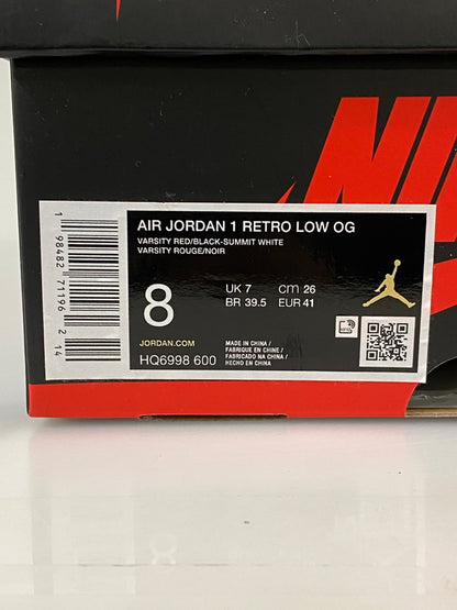 【中古品】【メンズ】 NIKE ナイキ AIR JORDAN 1 RETRO LOW OG CHICAGO HQ6998-600 エアジョーダン1 レトロ ロー OG シカゴ メンズ スニーカー 靴 シューズ 160-260731-em-83-min サイズ：26.0cm カラー：レッド/ブラック」/ホワイト 万代Net店