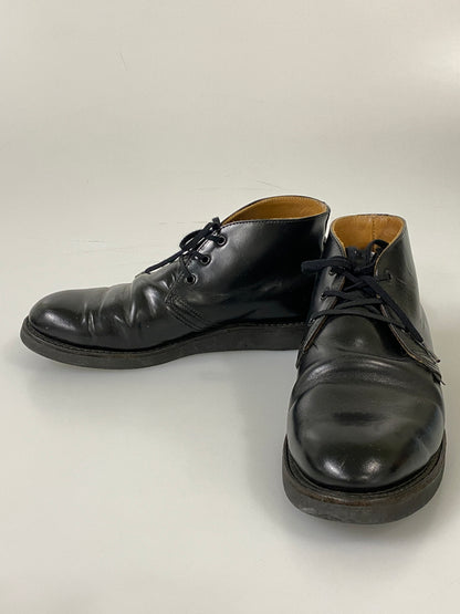 【現状渡し品】【メンズ】 RED WING レッドウィング POSTMAN CHUKKA BOOTS 9196 ポストマン チャッカ ブーツ メンズ レザー シューズ Ｄワイズ 164-260731-em-73-min サイズ：26.5cm カラー：ブラック 万代Net店
