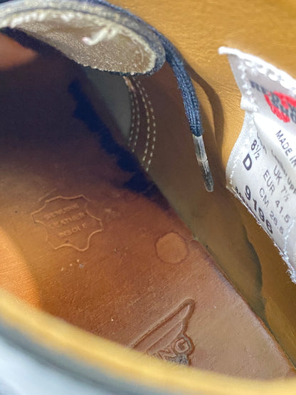【現状渡し品】【メンズ】 RED WING レッドウィング POSTMAN CHUKKA BOOTS 9196 ポストマン チャッカ ブーツ メンズ レザー シューズ Ｄワイズ 164-260731-em-73-min サイズ：26.5cm カラー：ブラック 万代Net店