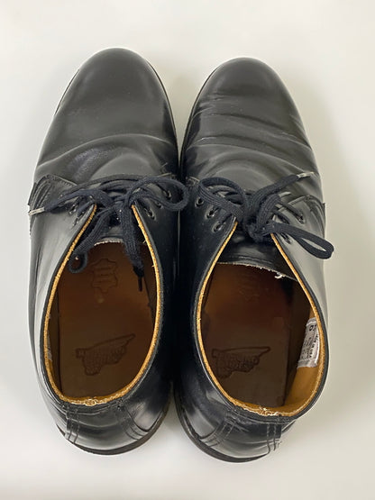 【現状渡し品】【メンズ】 RED WING レッドウィング POSTMAN CHUKKA BOOTS 9196 ポストマン チャッカ ブーツ メンズ レザー シューズ Ｄワイズ 164-260731-em-73-min サイズ：26.5cm カラー：ブラック 万代Net店