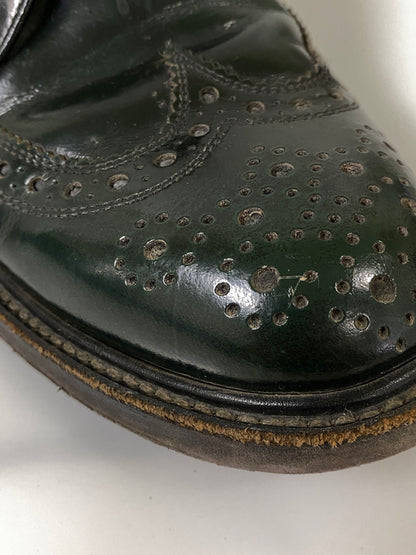 【現状渡し品】【メンズ】 REGAL リーガル ウィングチップ シューズ 806R 牛革 メンズ 革靴 164-260731-em-77-min サイズ：25 カラー：グリーン 万代Net店