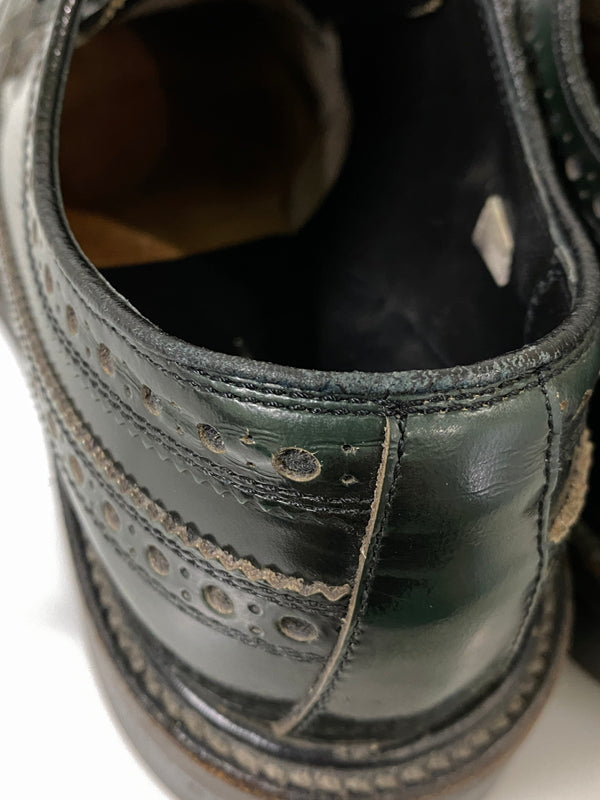 【現状渡し品】【メンズ】 REGAL リーガル ウィングチップ シューズ 806R 牛革 メンズ 革靴 164-260731-em-77-min サイズ：25 カラー：グリーン 万代Net店