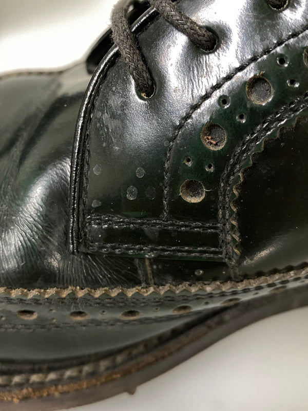 【現状渡し品】【メンズ】 REGAL リーガル ウィングチップ シューズ 806R 牛革 メンズ 革靴 164-260731-em-77-min サイズ：25 カラー：グリーン 万代Net店