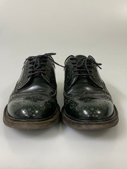 【現状渡し品】【メンズ】 REGAL リーガル ウィングチップ シューズ 806R 牛革 メンズ 革靴 164-260731-em-77-min サイズ：25 カラー：グリーン 万代Net店