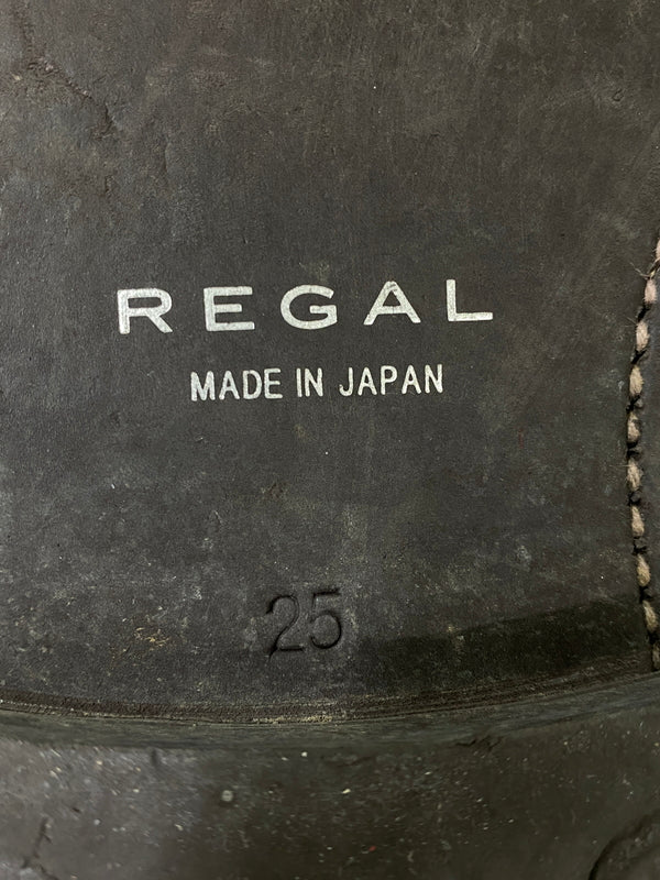 【現状渡し品】【メンズ】 REGAL リーガル ウィングチップ シューズ 806R 牛革 メンズ 革靴 164-260731-em-77-min サイズ：25 カラー：グリーン 万代Net店