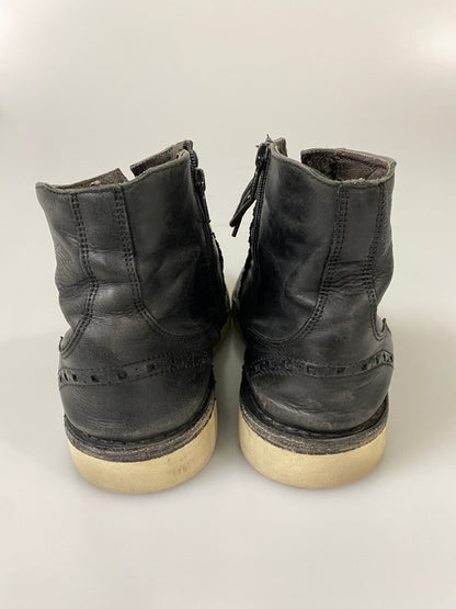 【現状渡し品】【メンズ】 USED ユーズド ウィングチップ レースアップブーツ メンズ シューズ 紳士靴 164-260731-em-75-min サイズ：42 カラー：ブラック 万代Net店