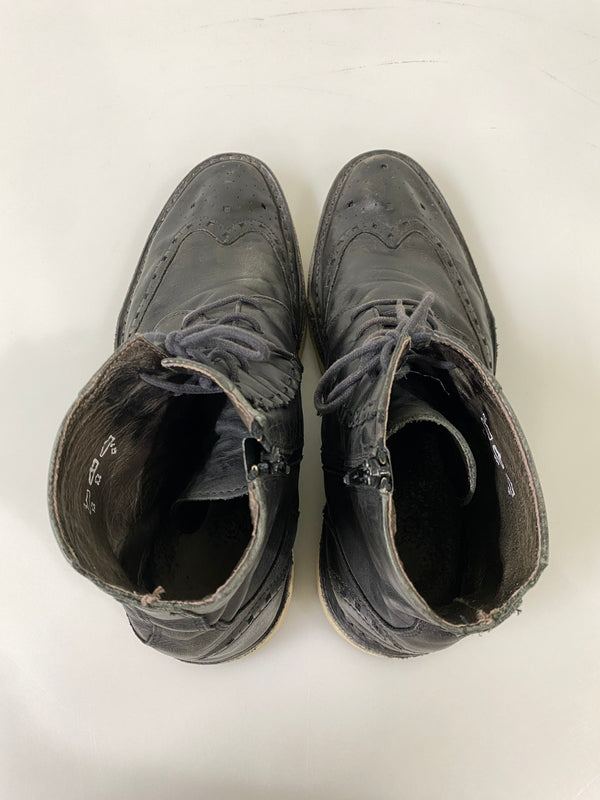 【現状渡し品】【メンズ】 USED ユーズド ウィングチップ レースアップブーツ メンズ シューズ 紳士靴 164-260731-em-75-min サイズ：42 カラー：ブラック 万代Net店